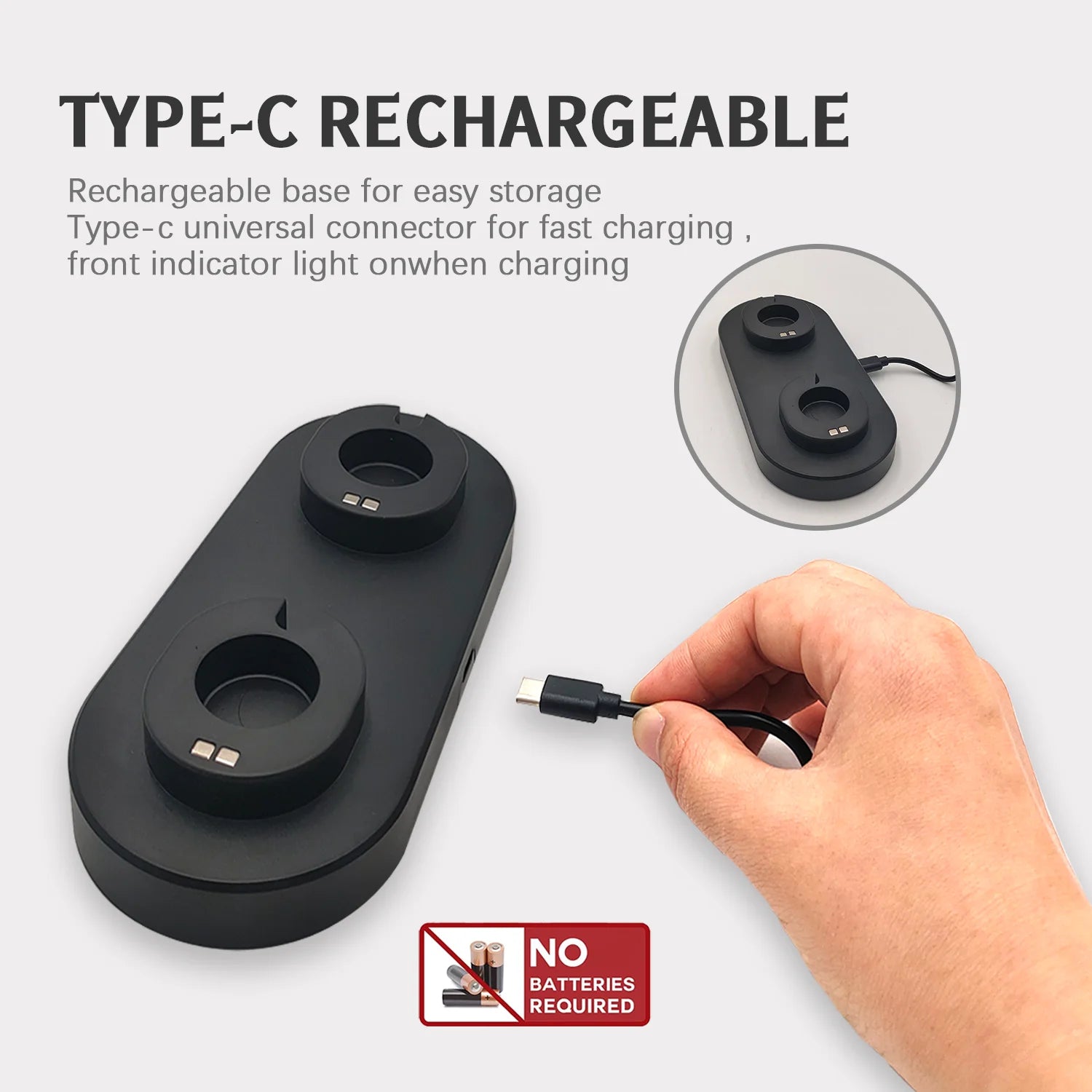 Electric Salt & Pepper Grinder Set (2 Pack) – Rechargeable, Adjustable & One-Handed Use