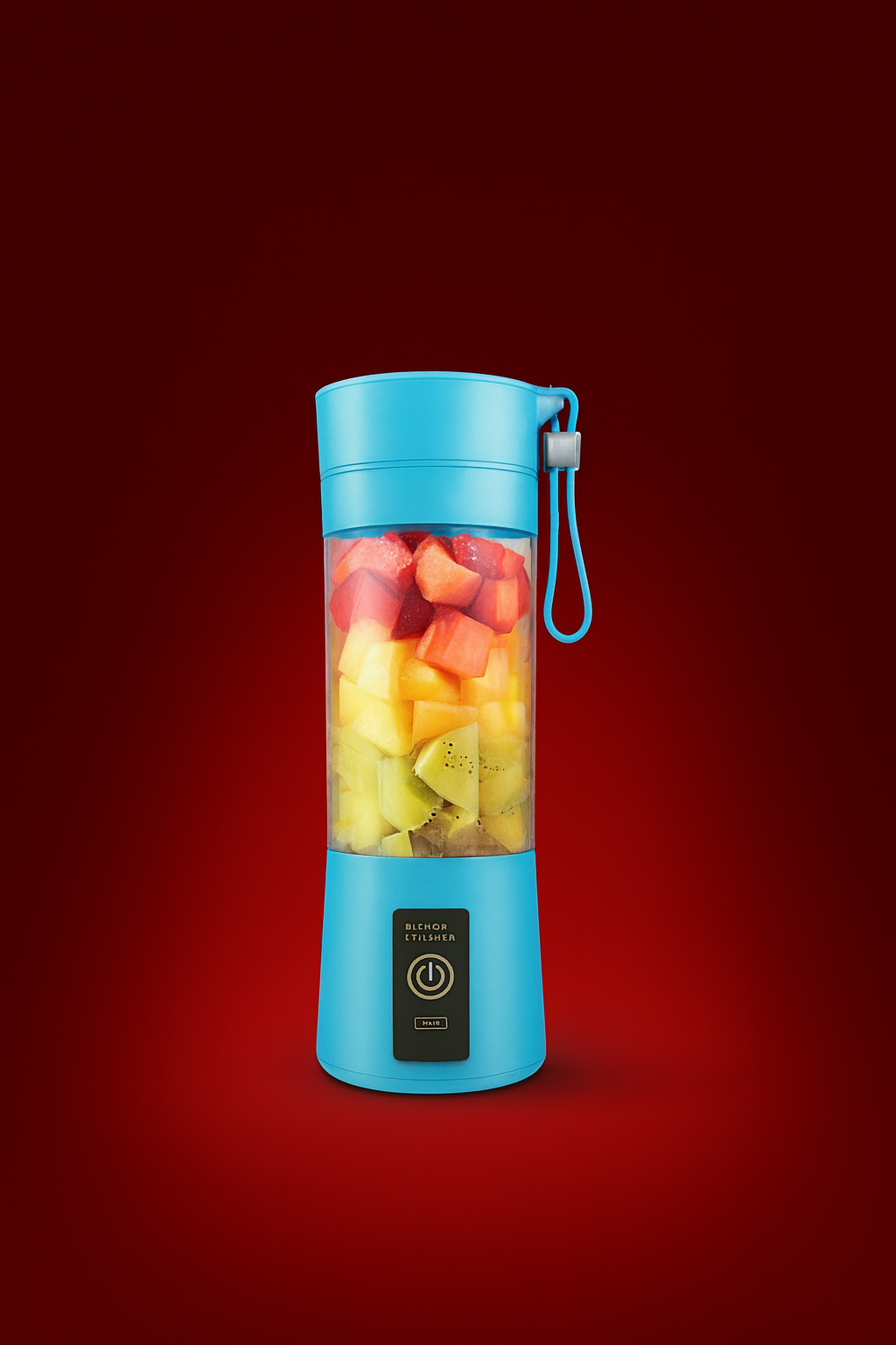 Portable Blender – USB Rechargeable Personal Juicer Cup (350ml, Blue)