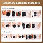 Portable Espresso Machine – 3-in-1 Mini Coffee Maker with USB-C (20 Bar, Gray)