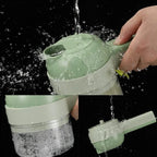 4-in-1 Handheld Electric Vegetable Cutter Set – Multifunctional Slicer, Spiralizer & Masher