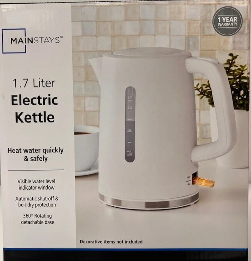 1.7L Electric Kettle – Fast Boil with Auto Shut-Off