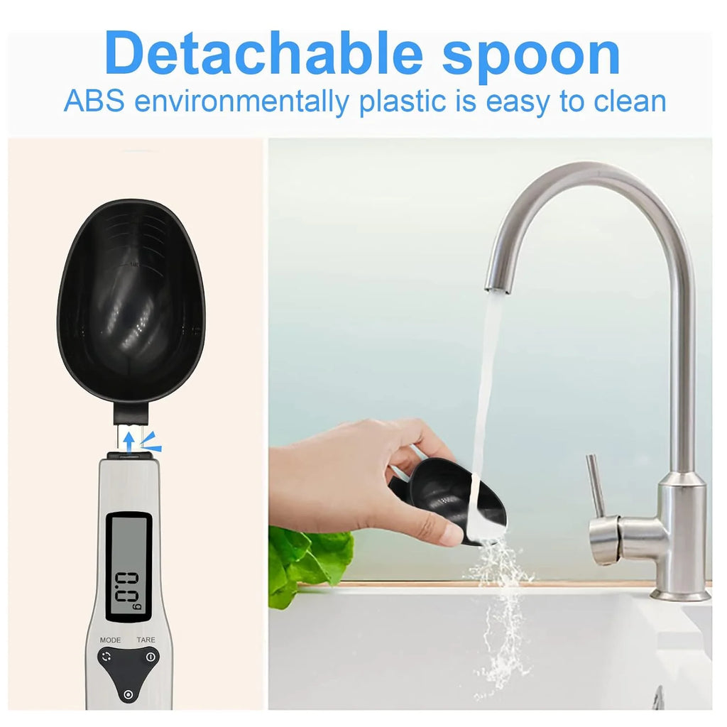 Digital Kitchen Spoon Scale – 500g Capacity, 0.1g Precision, LCD Display