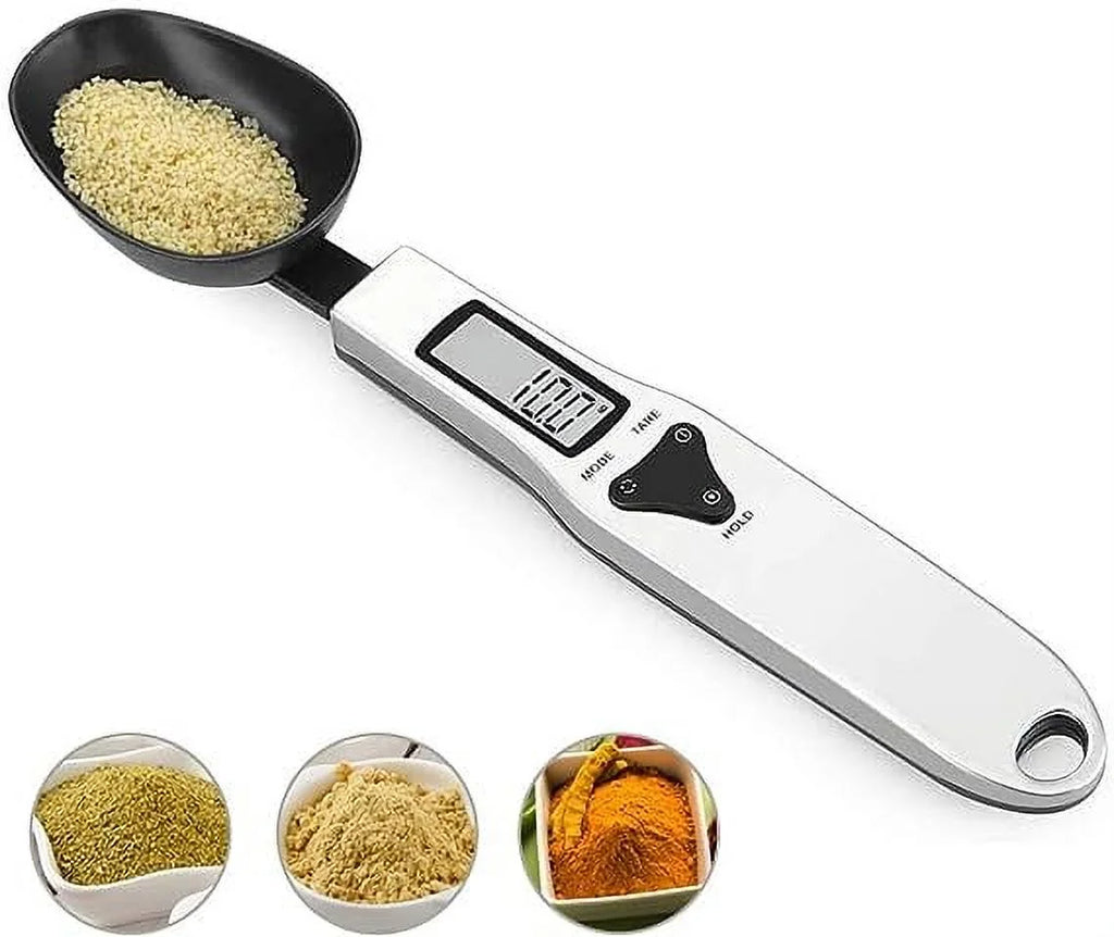 Digital Kitchen Spoon Scale – 500g Capacity, 0.1g Precision, LCD Display